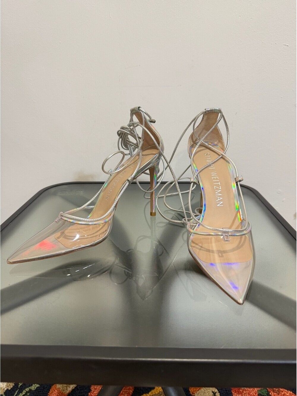 Stuart Weitzman Silver Pumps Silver Size 9.5